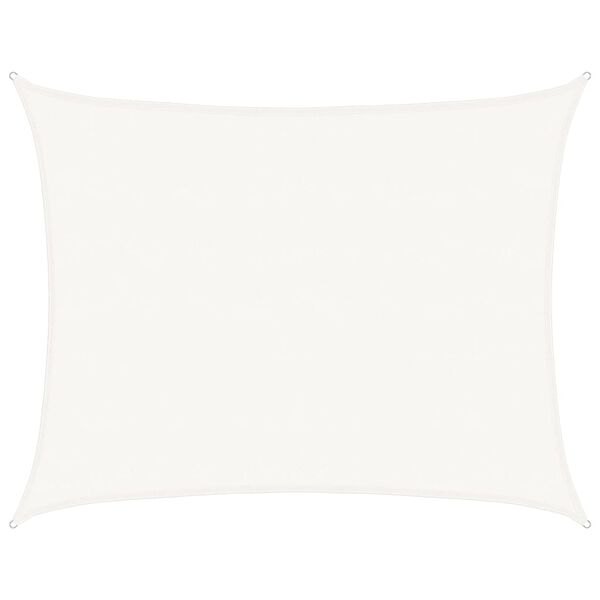 vidaXL Żagiel przeciwsłoneczny, 160 g/m&sup2;, biały, 6x8 m, HDPE