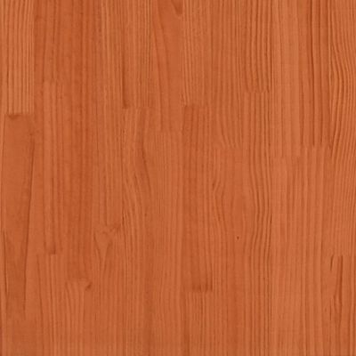 vidaXL Rama łóżka, woskowy brąz, 120x200 cm, lite drewno sosnowe