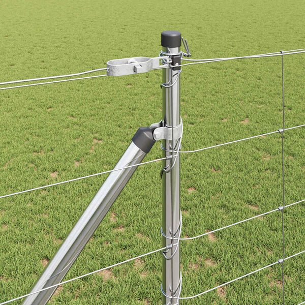 vidaXL Słupek ogrodzeniowy. Galwanizowany 50 x 1,2 m Stal