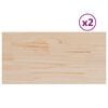 vidaXL Blaty do stolika, 2 szt., 80x40x2,5 cm, prostokątne, sosnowe