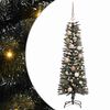 vidaXL Sztuczna choinka z podstawą Zielony 120 cm PVC, plastik i stal