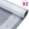 vidaXL Plandeki Leno, 2 szt., 260 g/m&sup2;, 2x2 m, białe