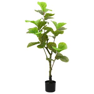 vidaXL Sztuczne drzewo Ficus 30 liści 125 cm zielone