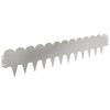 vidaXL Krawężnik do trawnika 30 szt. 103 x 20 cm Stal srebrny