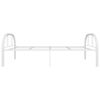 vidaXL Rama ł&oacute;żka, biała, metalowa, 90 x 200 cm