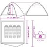 vidaXL Namiot turystyczny, 4-os., moro, wodoszczelny