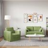 vidaXL Sofa 2 pcs Jasnozielony