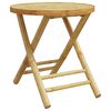 vidaXL Składany stolik ogrodowy, &Oslash;45x45 cm, bambusowy