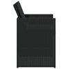vidaXL 5-cz. zestaw mebli ogrodowych z poduszkami, czarny, polirattan