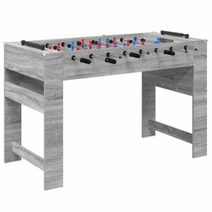 vidaXL St&oacute;ł do piłkarzyk&oacute;w Szary Sonoma 125 x 60,5 x 80 cm