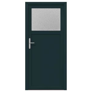 vidaXL Drzwi Wejściowe Boczne 88 x 198 cm PVC antracytowy