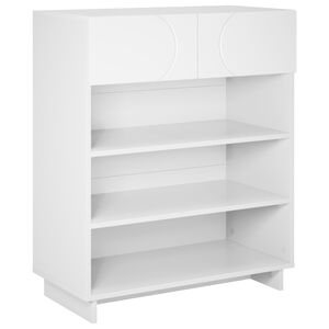 vidaXL Szafka na buty 73 x 38 x 87,5 cm Materiał drewnopochodny Biały
