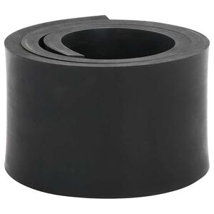 vidaXL Gumowa krawędź do pługa śnieżnego czarna 120x8x1 cm