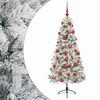 vidaXL Sztuczna choinka z bombką 120 cm 150 LED Ciepła biel