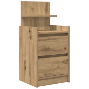vidaXL Szafka nocna z 2 szufladami Artisan Oak 38x34x80 cm