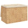 vidaXL Kosz na pranie z 3 przegrodami, 75x42,5x52 cm, hiacynt wodny