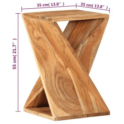 vidaXL Stolik pomocniczy, 35x35x55 cm, lite drewno akacjowe