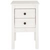 vidaXL Szafki nocne, 2 szt., biały, 40x35x61,5 cm, lite drewno sosnowe