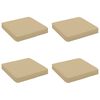 vidaXL Poduszki siedzące 4-częściowe VUGHT 4 pcs 100% poliester Beżowy