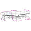 vidaXL 7-cz. zestaw wypoczynkowy do ogrodu, impregnowana sosna
