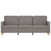 vidaXL Sofa 3-osobowa, kolor taupe, 180 cm, tapicerowana tkaniną