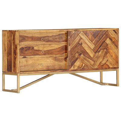vidaXL Szafka, 118 x 30 x 60 cm, z litego drewna sheesham