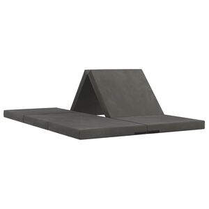 vidaXL Składana Sofa Ł&oacute;żko 140 x 67 x 45 cm ciemnoszary