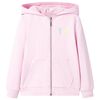 Bluza dziecięca z kapturem, jasnor&oacute;żowa, 104