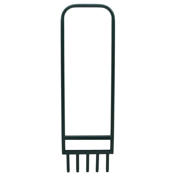 vidaXL Aerator do trawnika, z 5 pustymi zębami, zielony, malowana stal