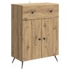 vidaXL Bufet Dąb artisan 66 x 34,5 x 90 cm Drewno inżynieryjne