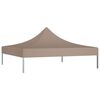 vidaXL Dach namiotu imprezowego, 3 x 3 m, kolor taupe, 270 g/m²