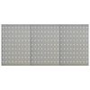 vidaXL Ścienne płyty perforowane, 3 szt., 40x58 cm, stal