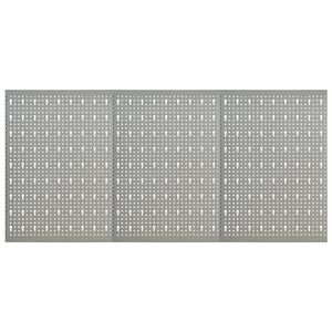 vidaXL Ścienne płyty perforowane, 3 szt., 40x58 cm, stal