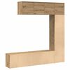 vidaXL Regały na książki 3 szt. Dąb rzemieślniczy Drewno klejone