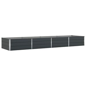 vidaXL Donica antracytowy 385 x 100 x 45 cm Stal ocynkowana