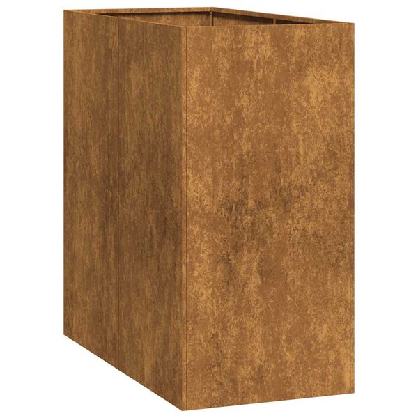 vidaXL Doniczka Rusty 40x80x80 cm Stal nierdzewna