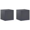 vidaXL Stojak na rośliny 2 pcs antracytowy 40 x 40 x 40 cm