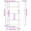 vidaXL Brama ogrodowa, Brama Ogrodowa 105x200 cm Stal Corten Czarny