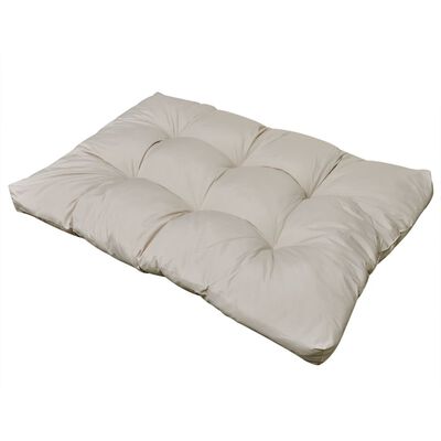 vidaXL Wyściełana poduszka na siedzisko, 120x80x10 cm, piaskowa