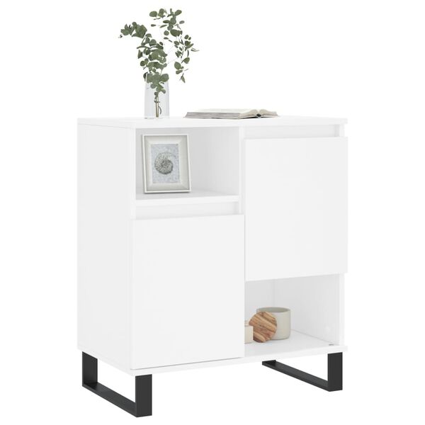 vidaXL Komoda, biała, 60x35x70 cm, materiał drewnopochodny