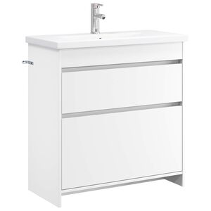 vidaXL Zestaw mebli łazienkowych Biały 81 x 40 x 84,5 cm