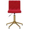 vidaXL Obrotowe krzesła stołowe, 2 szt., winna czerwień, aksamitne