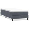 vidaXL Ł&oacute;żko typu Box Spring bez materaca Ciemnoszary 80x220 cm