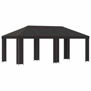vidaXL Altana ogrodowa 6 x 3 m antracytowy Poliester i Stal 190