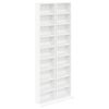 vidaXL Kabinet na płyty CD 2 szt. Biały 33 x 23,5 x 175 cm