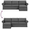 vidaXL Sofa Ciemnoszary