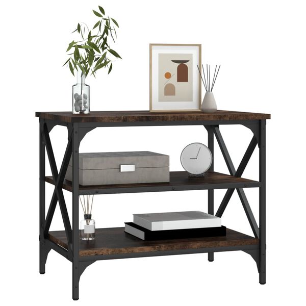 vidaXL Szafka pod telewizor, przydymiony dąb, 60x40x50 cm