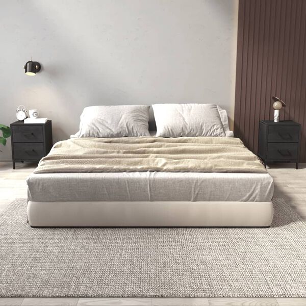 vidaXL Szafki nocne, 2 szt., czarne, 36x30x45 cm, lite drewno sosnowe