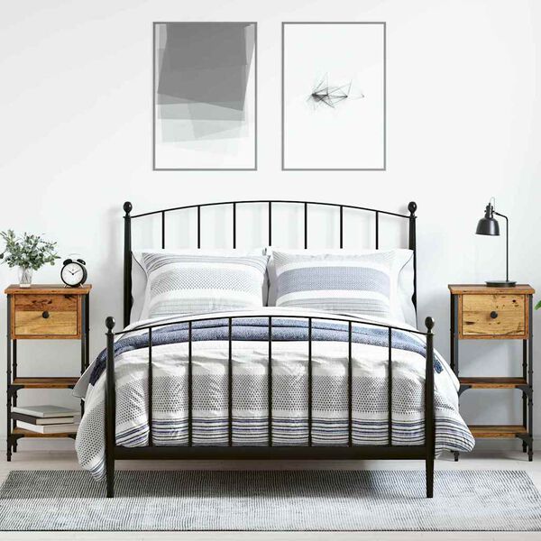 vidaXL Szafka Nocna z szufladą 2 pcs Brązowy 33.5 x 36 x 70 cm