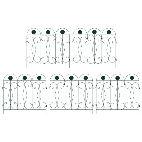 vidaXL Ogrodzenie Ogrodowe Krata Zielony 305,5 x 55,5 x 0,3 cm